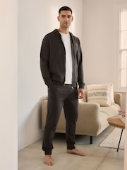 Black 100% Cotton Lightweight Zip Up Hoodie - Image 2 of 7