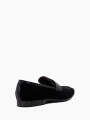 Dune London Black Sensory Velvet Saddle Loafers - Image 4 of 6
