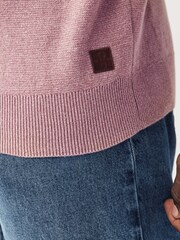 Pink Regular Cotton Premium Zip Neck Jumper - Image 5 of 8