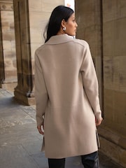 Threadbare Cream Tailored Coatigan - Image 2 of 4