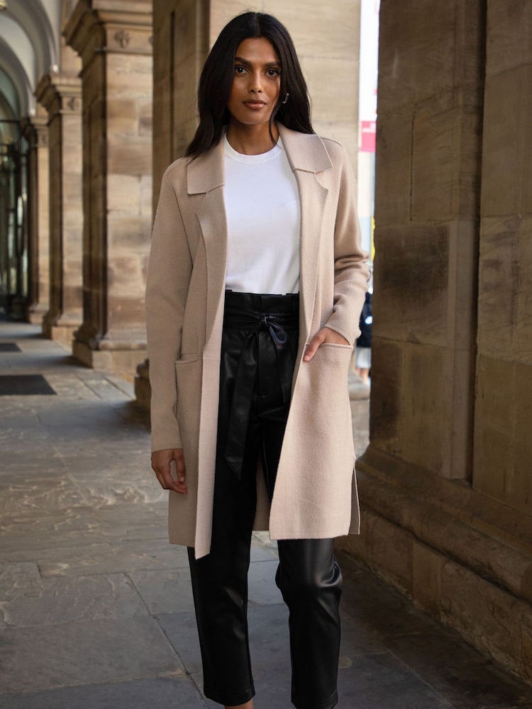 Threadbare Cream Tailored Coatigan - Image 6 of 6