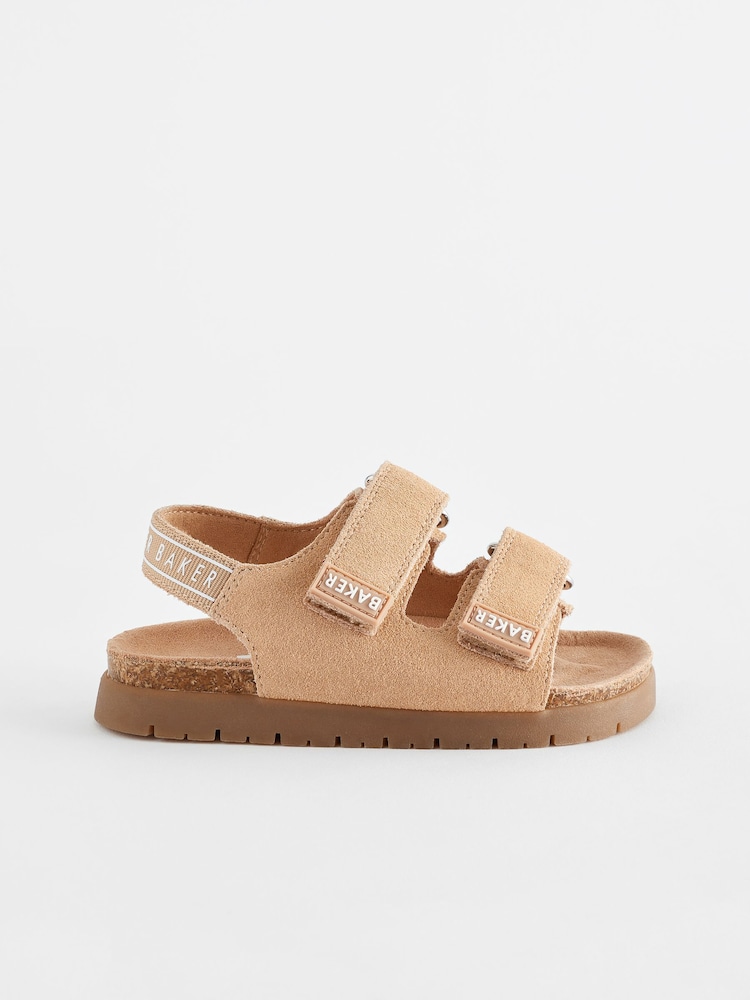 Baker by Ted Baker Boys Suede Footbed Sandals - Image 2 of 6