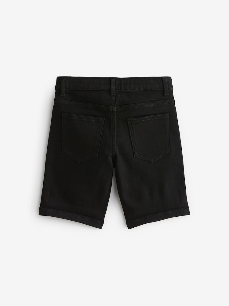Black Denim Shorts (3-16yrs) - Image 2 of 3