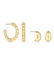 Pachet de 2 perechi de cercei rotunzi din materiale reciclate Mood Orb - Imaginea 1 din 1