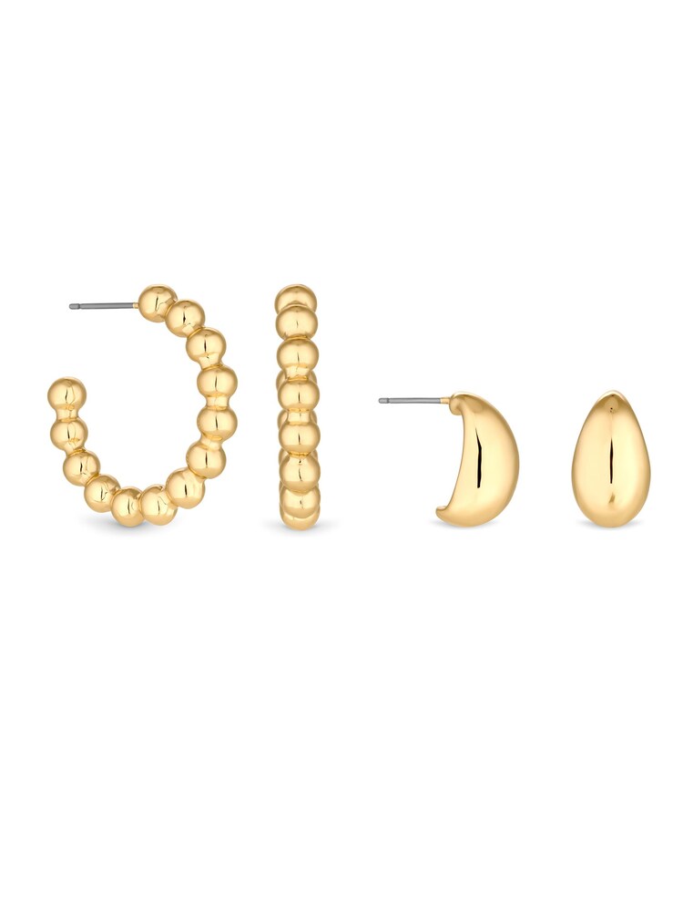 Pachet de 2 perechi de cercei rotunzi din materiale reciclate Mood Orb - Imaginea 1 din 1