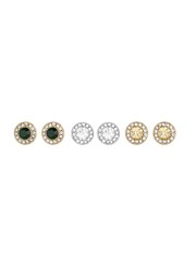 Mood Silver/Gold Stud Earrings Pack of 3 - Image 1 of 2