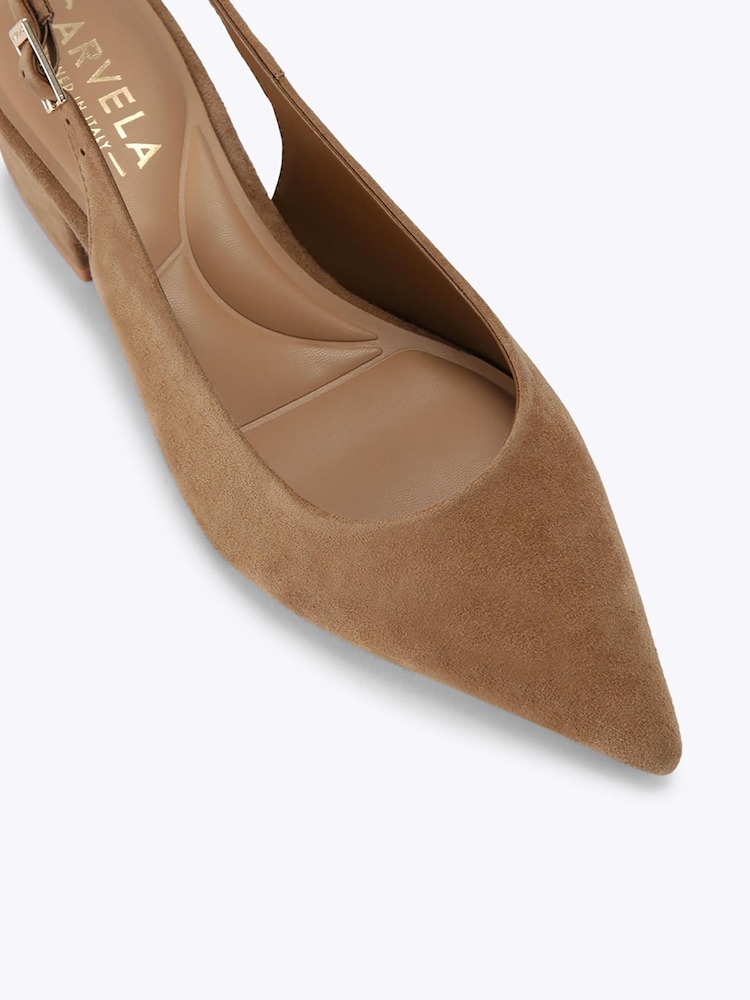 Carvela Brown Armonia Sling Heels - Image 4 of 4 Carvela Brown Armonia Sling Heels - Image 4 of 4