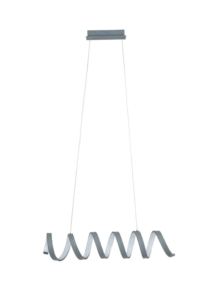 Pacific Grey Solaris Electrified LED Spiral Ceiling Light Pendant - Image 2 of 2 Pacific Grey Solaris Electrified LED Spiral Ceiling Light Pendant - Image 2 of 2