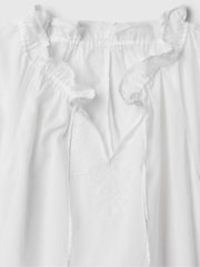 Gap White Lace Flutter Sleeve Blouse - Image 4 of 4