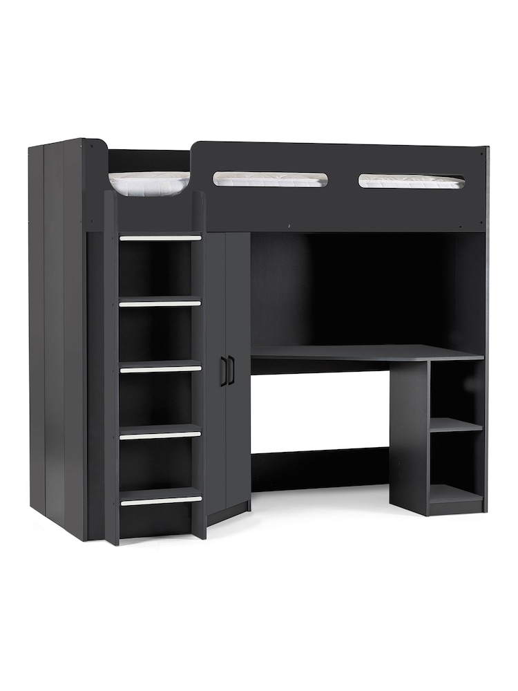 Julian Bowen Anthracite Hercules High Sleeper Storage Bed - Image 2 of 3