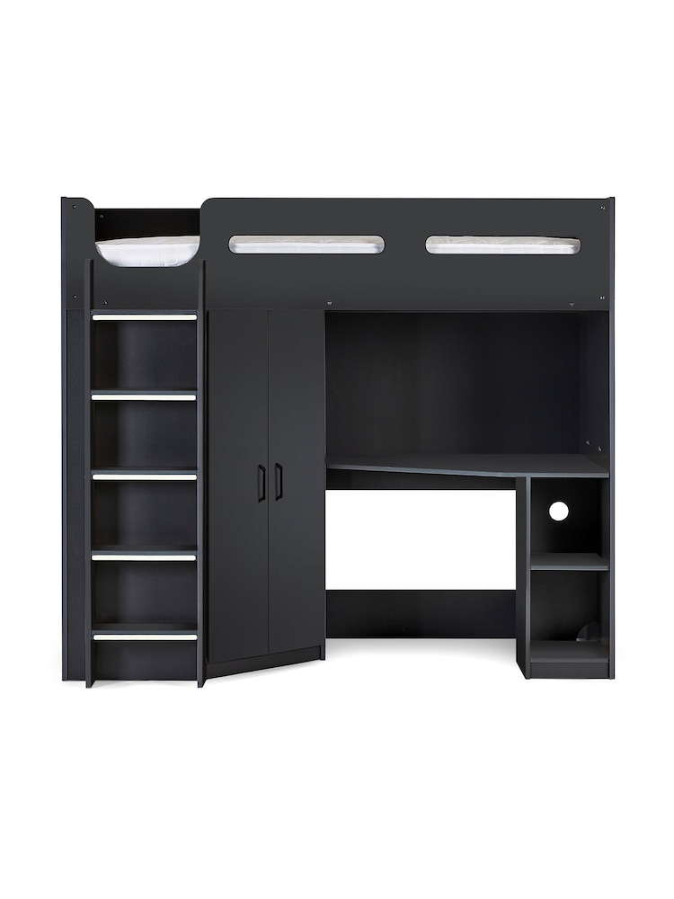 Julian Bowen Anthracite Hercules High Sleeper Storage Bed - Image 3 of 3