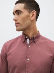 Pink Stretch Oxford Long Sleeve Shirt - Image 4 of 8
