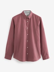Pink Stretch Oxford Long Sleeve Shirt - Image 6 of 8