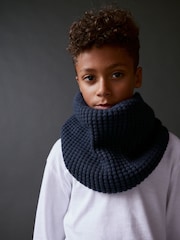 Navy Blue Knitted Snood (3-16yrs) - Image 2 of 5