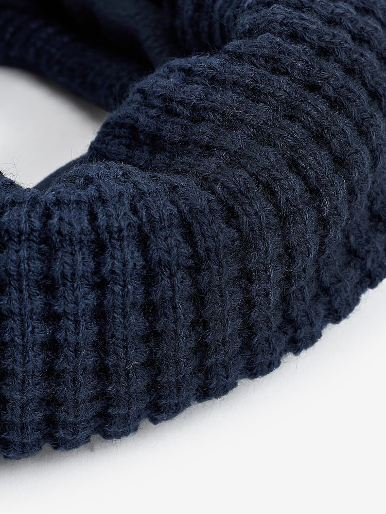 Navy Blue Knitted Snood (3-16yrs) - Image 5 of 5