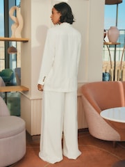 Ecru Double Breasted Tailored Blazer - Image 2 of 6