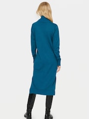 Saint Tropez Blue Mila Rollneck Knee Length Knit Dress - Image 3 of 5
