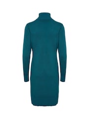 Saint Tropez Blue Mila Rollneck Knee Length Knit Dress - Image 5 of 5