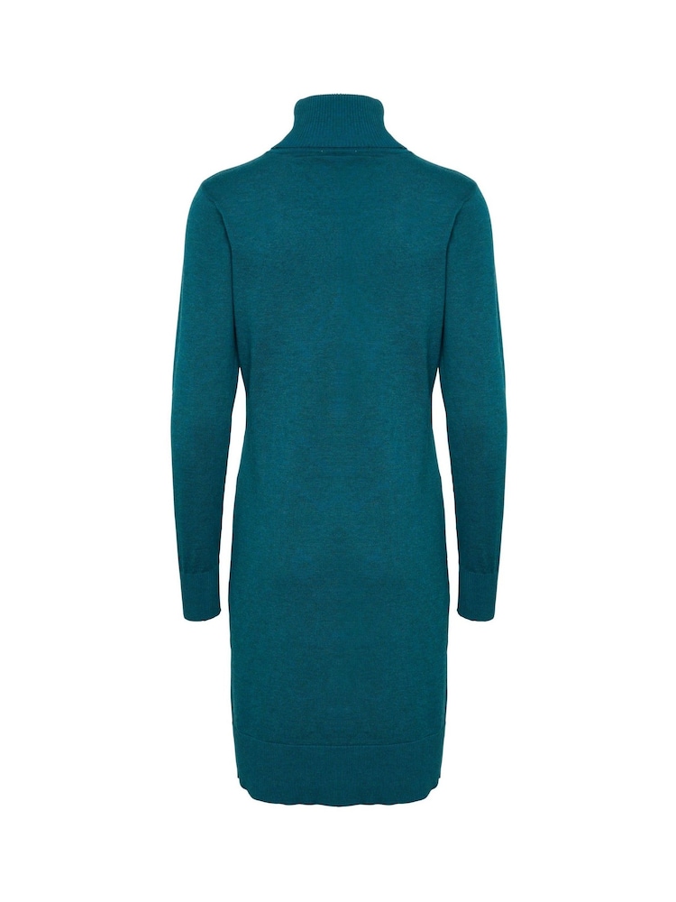 Saint Tropez Blue Mila Rollneck Knee Length Knit Dress - Image 5 of 5 Saint Tropez Blue Mila Rollneck Knee Length Knit Dress - Image 5 of 5