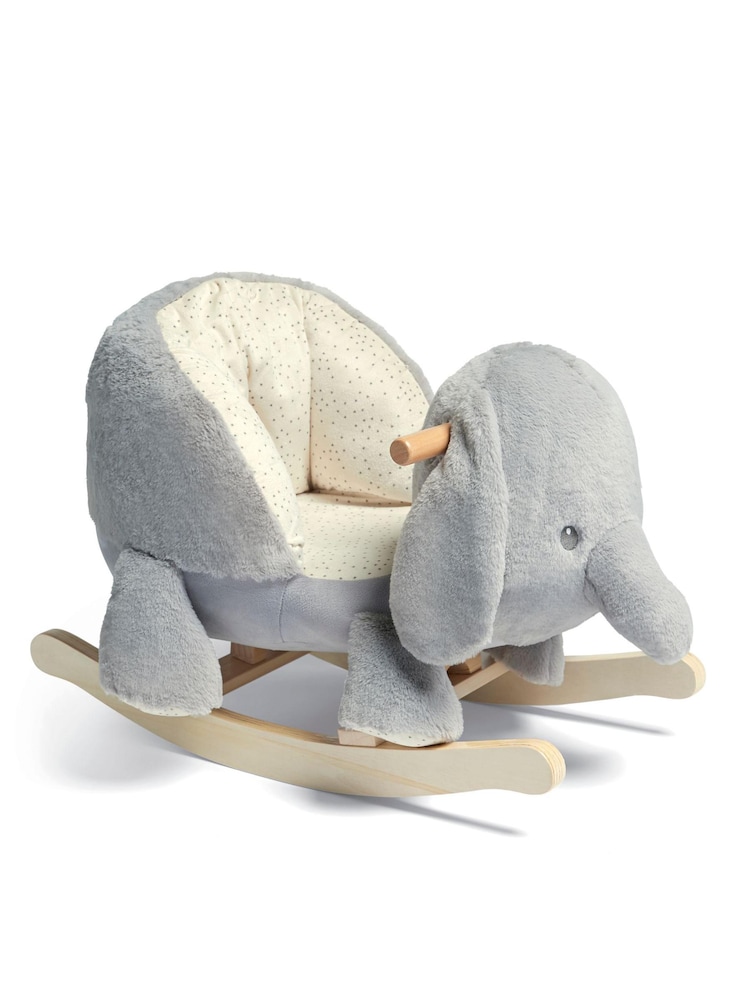 Mamas & Papas Grey Ellery Elephant Rocking Animal - Image 1 of 5
