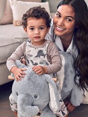 Mamas & Papas Grey Ellery Elephant Rocking Animal - Image 5 of 5
