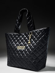 Barbour® International Battersea Quilted Logo Tote Bag - Image 5 of 5