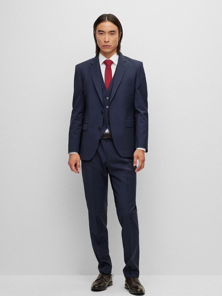 BOSS Blue BOSS Jasper Wool Blend Regular Fit Suit Jacket - Image 3 of 6