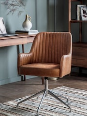 Gallery Home Brown Curie Swivel Chair - Image 1 of 3