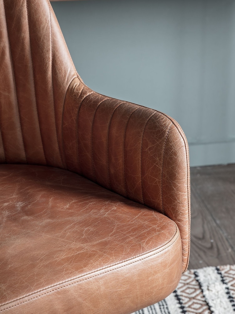 Gallery Home Brown Curie Swivel Chair - Image 2 of 3