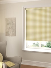Sunshine Yellow Gingham Made To Measure Roller Blind - Image 1 of 7