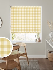 Sunshine Yellow Gingham Made To Measure Roller Blind - Image 3 of 7