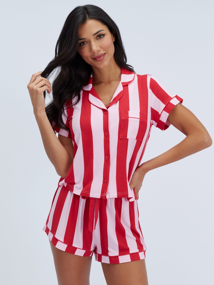 Buy Boux Avenue Red Striped Modal Short Pyjamas Set from the Next UK ...