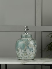 Laura Ashley Blue Elizabeth Hand Painted Ceramic Table Lamp - Image 1 of 4