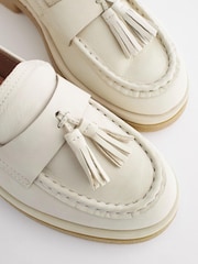 Bone Forever Comfort® Leather Tassel Crepe Effect Chunky Loafer Shoes - Image 6 of 7