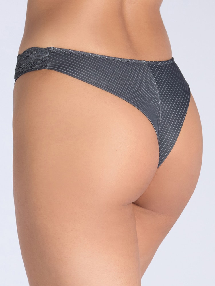Boux Avenue Grey Charli Stripe Brazilian Knickers 5 Pack - Image 6 of 6 Boux Avenue Grey Charli Stripe Brazilian Knickers 5 Pack - Image 6 of 6