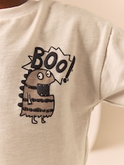 Tan Brown Monsters 2 Pack Long Sleeve T-Shirt And Joggers Set (3mths-7yrs) - Image 8 of 13