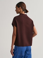 GANT Red Cropped Polo Vest Tank - Image 2 of 5