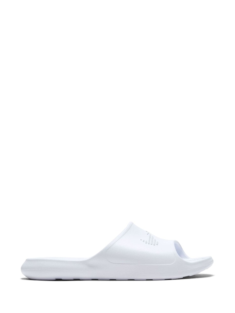 Nike White Victori One Shower Sliders - Image 1 of 8