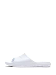Nike White Victori One Shower Sliders - Image 2 of 8