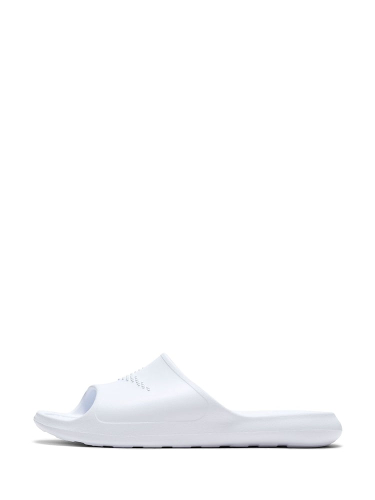 Nike White Victori One Shower Sliders - Image 2 of 8