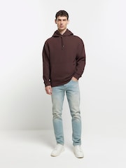 Hellblau - Slim-Fit-Jeans von River Island aus 100 % Baumwolle - Bild 4 von 6