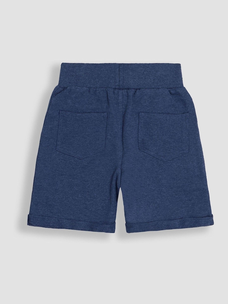 JoJo Maman Bébé Navy Blue & Royal Blue 2-Pack Jogger Shorts - Image 2 of 7