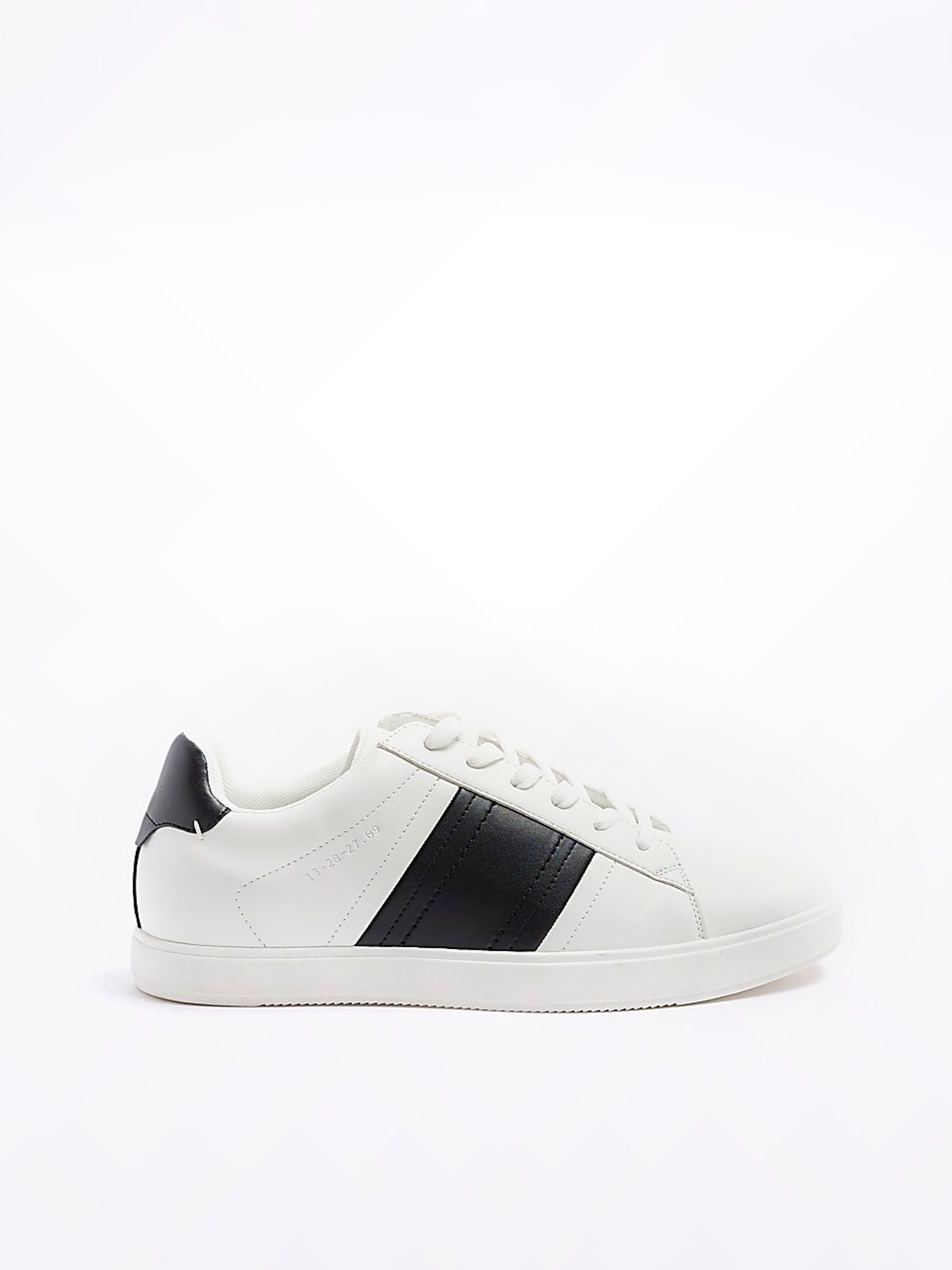 River island white trainers discount