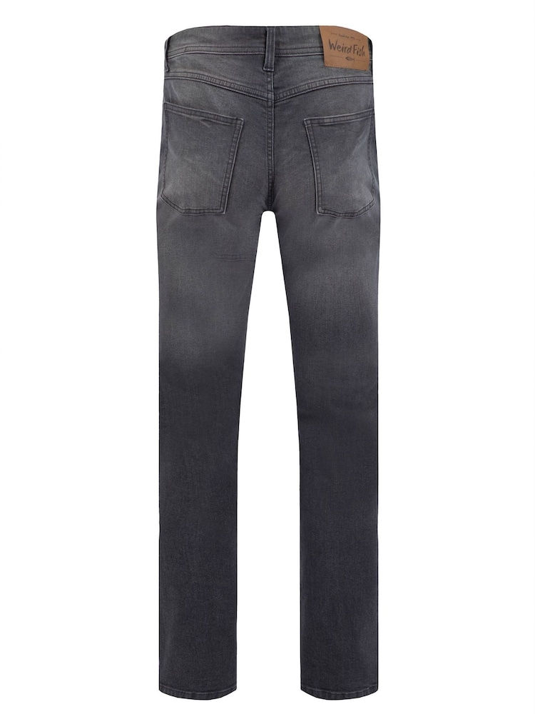 Jean Eddie en denim extensible droit et confortable de Weird Fish - Image 7 sur 7 Jean Eddie en denim extensible droit et confortable de Weird Fish - Image 7 sur 7