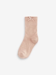 Pink/Purple Cotton Rich Pretty Ruffle Ankle Socks 5 Pack - Image 3 of 6