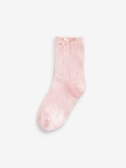 Pink/Purple Cotton Rich Pretty Ruffle Ankle Socks 5 Pack - Image 6 of 6