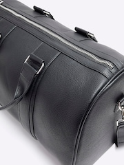 River Island Black Faux Leather Smart Holdall - Image 4 of 4