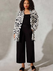 Live Unlimited Curve - Mono Animal Print Black Shirt - Image 1 of 4
