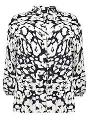 Live Unlimited Curve - Mono Animal Print Black Shirt - Image 3 of 4