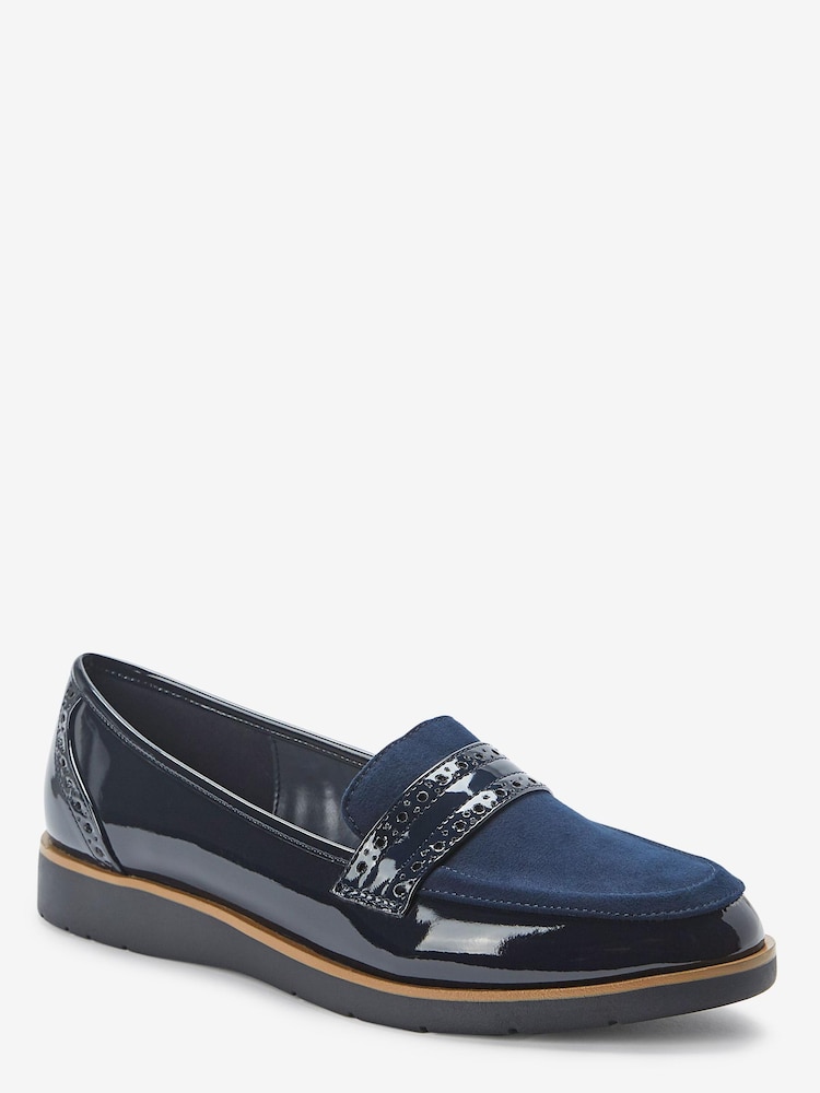 Marineblau/blau - Forever Comfort® Loafer mit Budapester-Design und dicker Sohle - Bild 2 von 4 Marineblau/blau - Forever Comfort® Loafer mit Budapester-Design und dicker Sohle - Bild 2 von 4